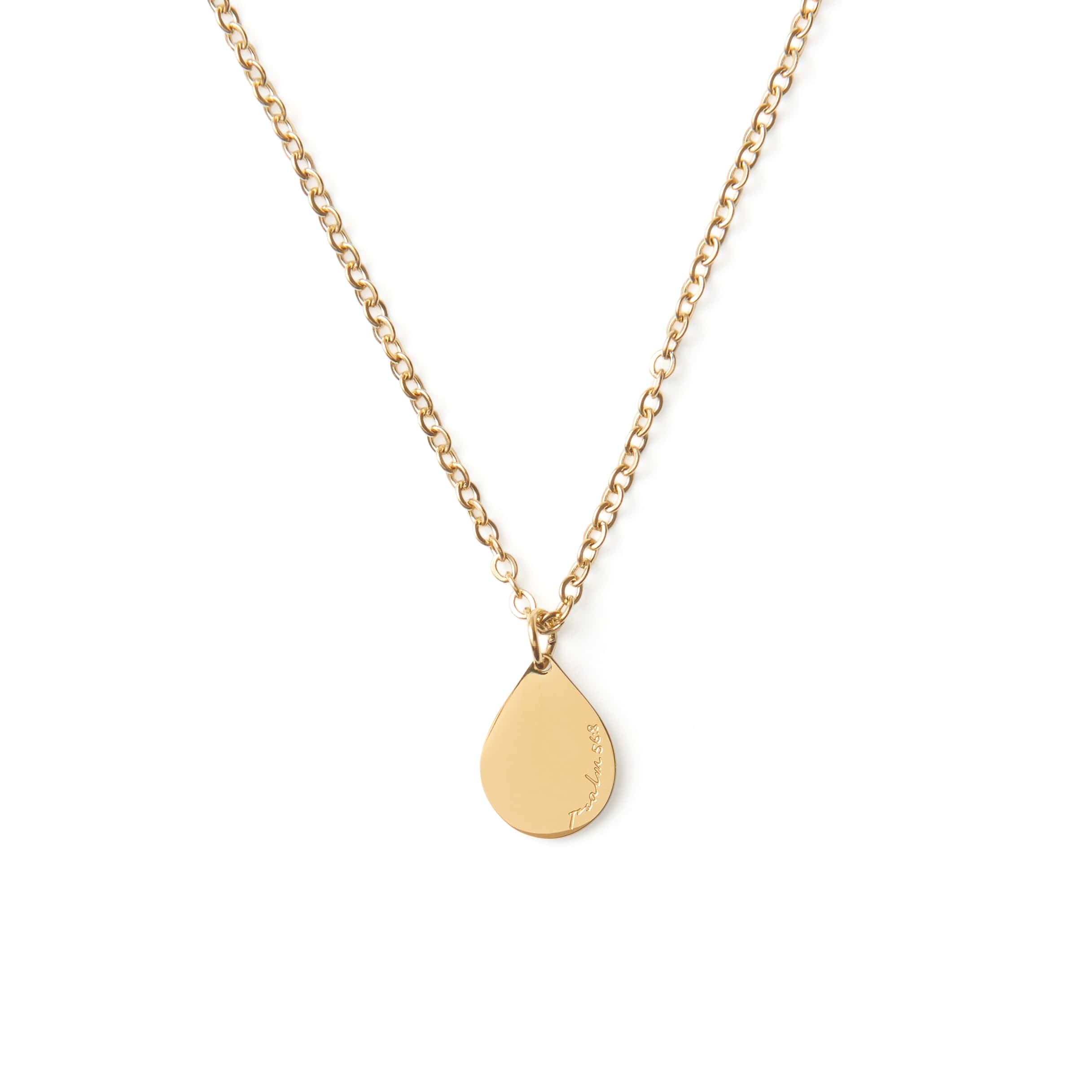 Teardrop Necklace 14K Plated by The Vintage Sparrow