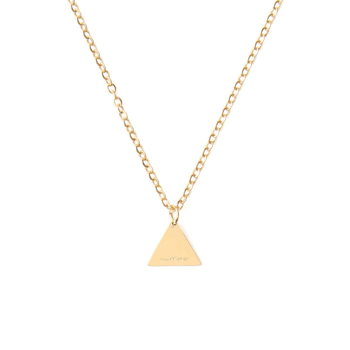 Vintage Sparrow Jewelry Triangle Faith Pendant Necklace 