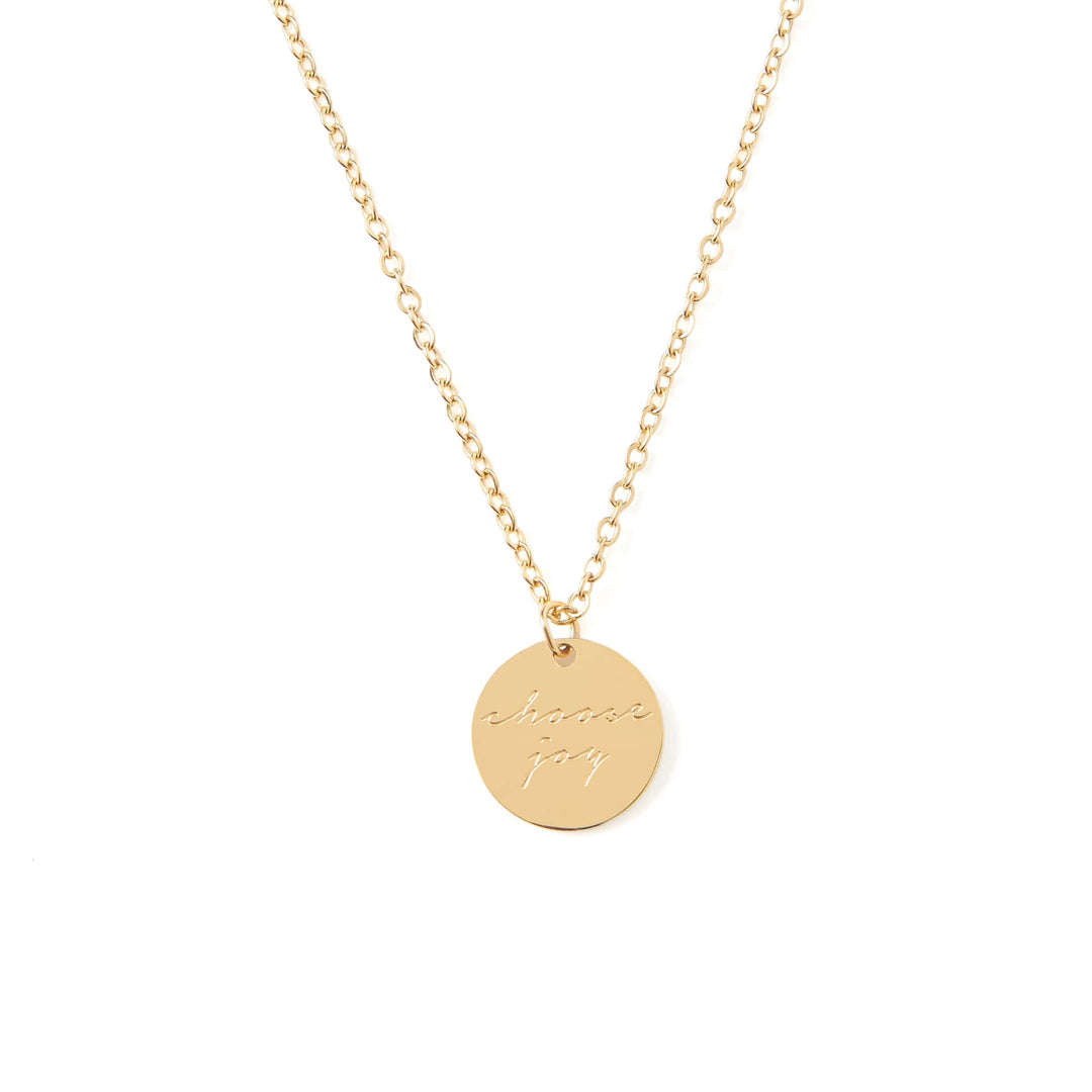 Vintage Sparrow Jewelry Choose Joy 14k Minimalist Necklace
