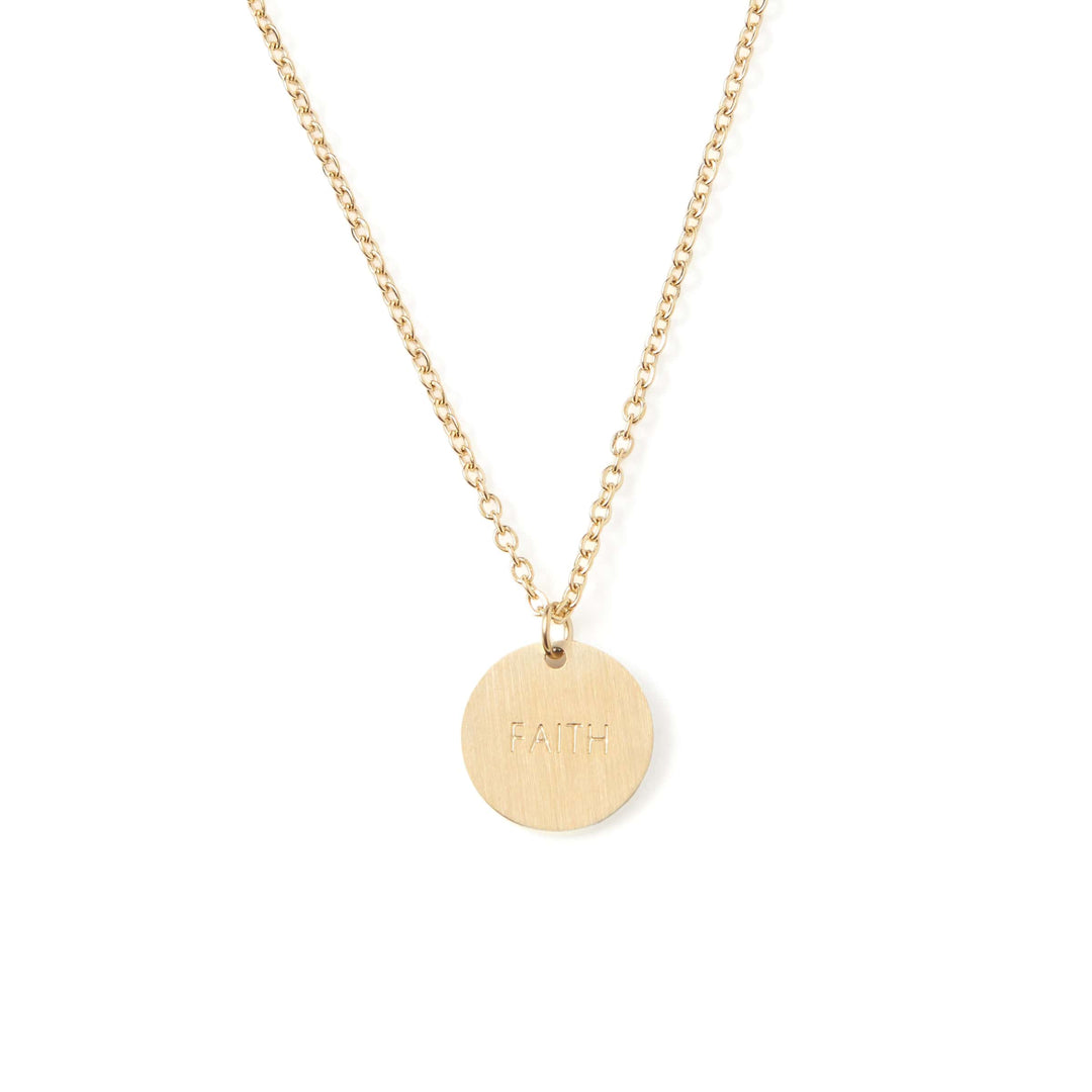 Vintage Sparrow Jewelry 14k Minimalist Faith Matte Necklace