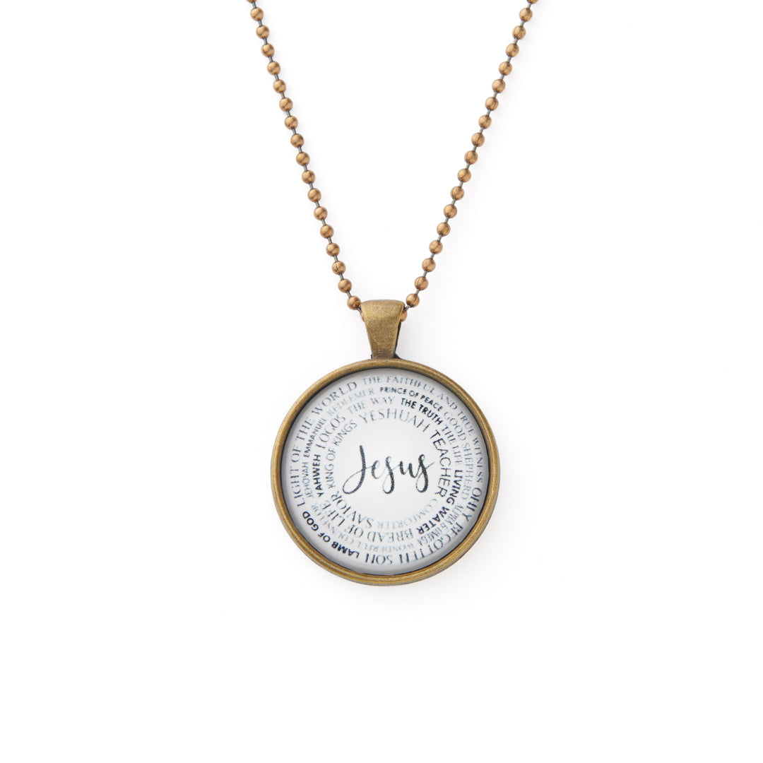 Vintage Sparrow Classic Design Names of Jesus Necklace