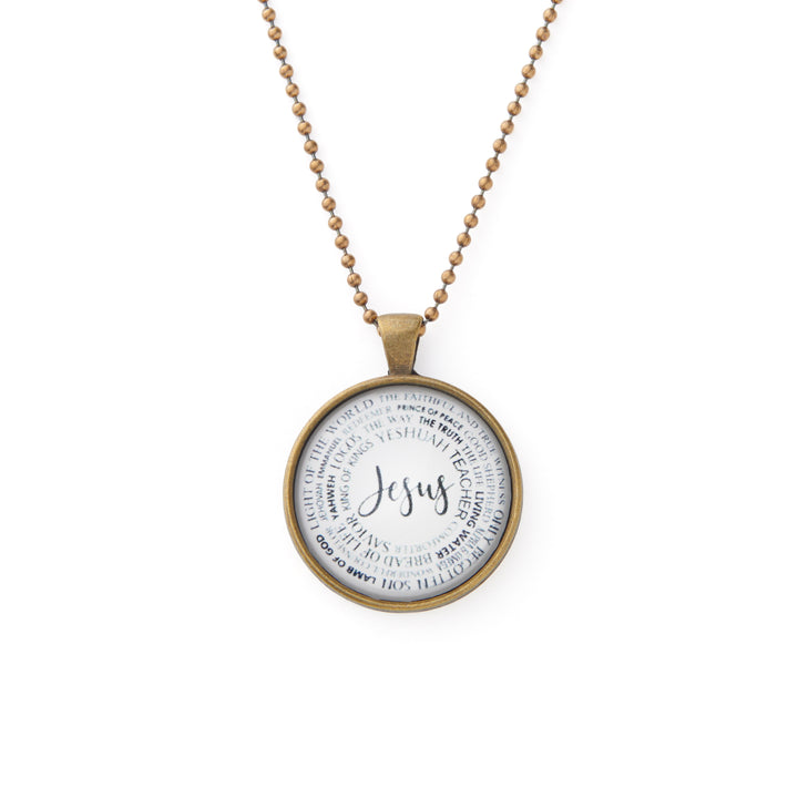 Vintage Sparrow Classic Design Names of Jesus Necklace