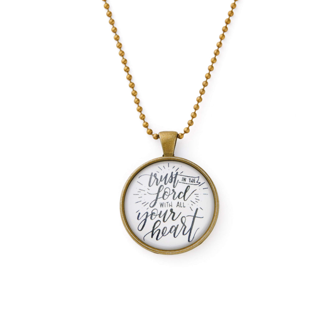 Vintage Sparrow Jewelry Trust in the Lord Classic Design Necklace