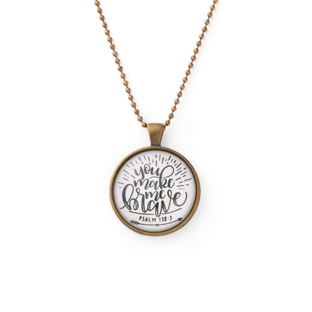 Vintage Sparrow Jewelry You Make Me Brave Classic Design Necklace