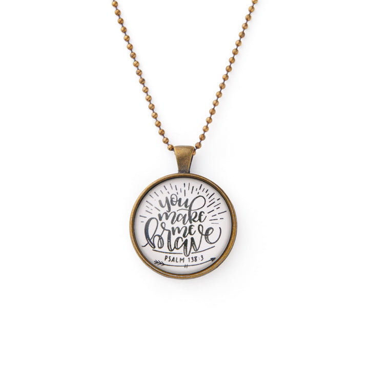 Vintage Sparrow Jewelry You Make Me Brave Classic Design Necklace