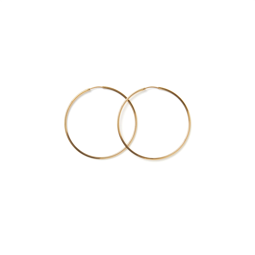 Vintage Sparrow Jewelry Gold Hoops Earrings 