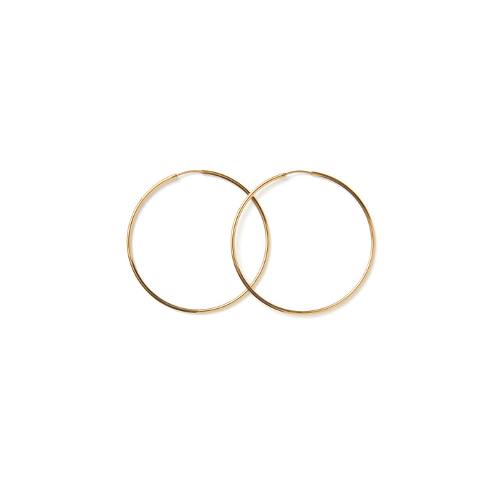 Vintage Sparrow Jewelry Gold Hoops Earrings 