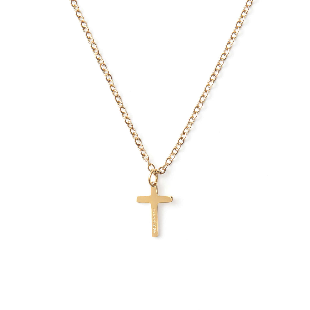 Vintage Sparrow Jewelry 14k  Faith Pendant Cross Necklace