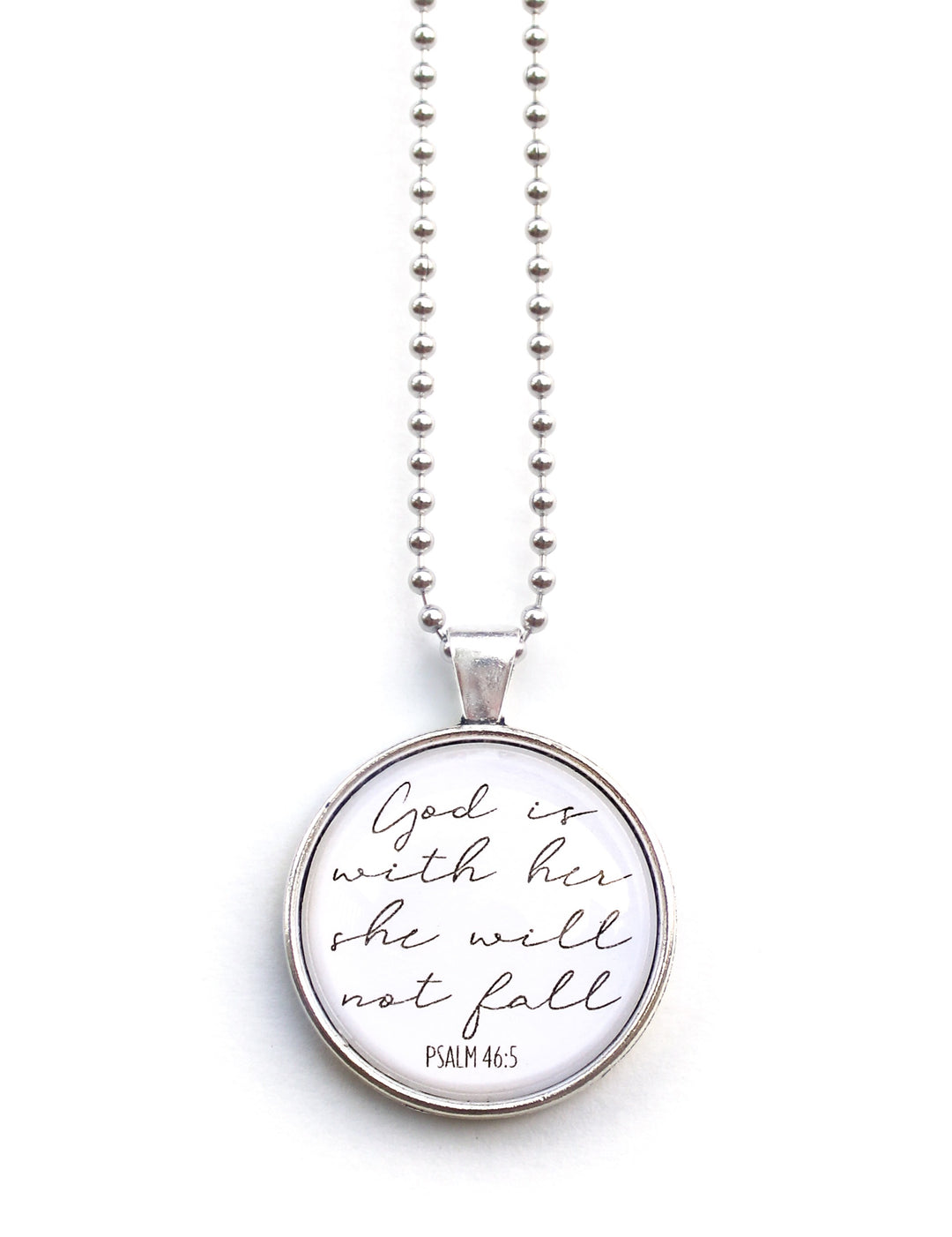 God Is With Her Necklace