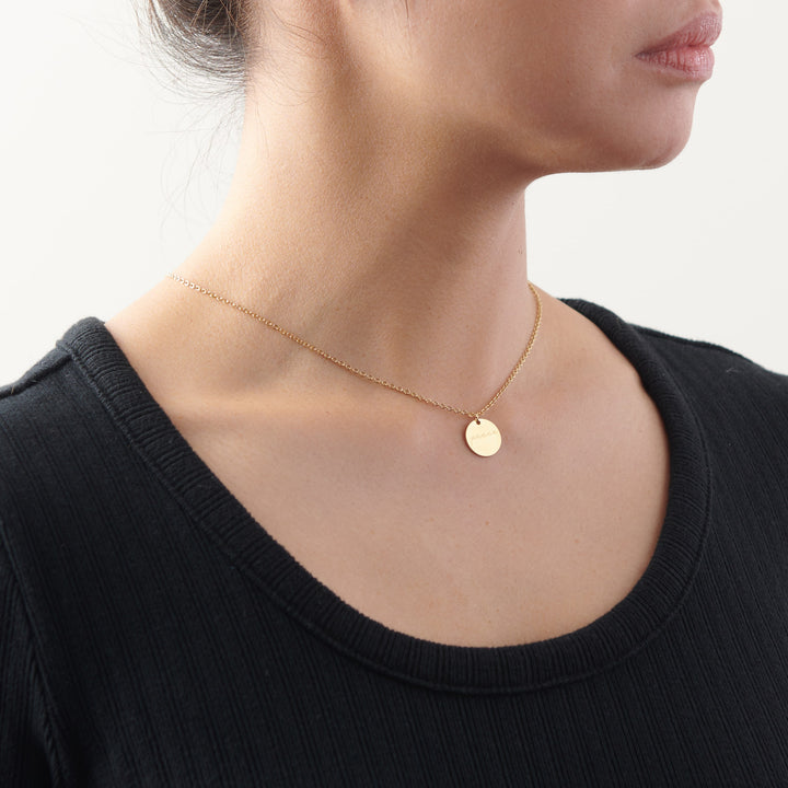 Vintage Sparrow 14k Peace Necklace
