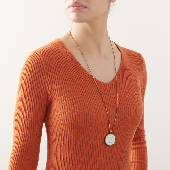 Vintage Sparrow Jewelry Victory Classic Design Necklace on model