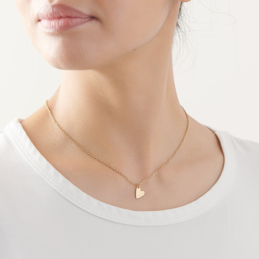 Vintage Sparrow Jewelry 14k minimum faith heart pendant necklace