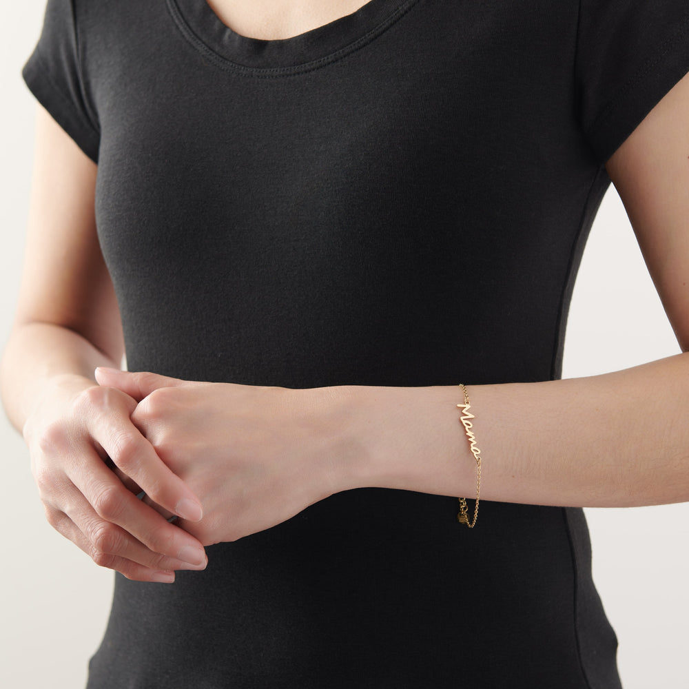 Vintage Sparrow Jewelry Mama Script Bracelet