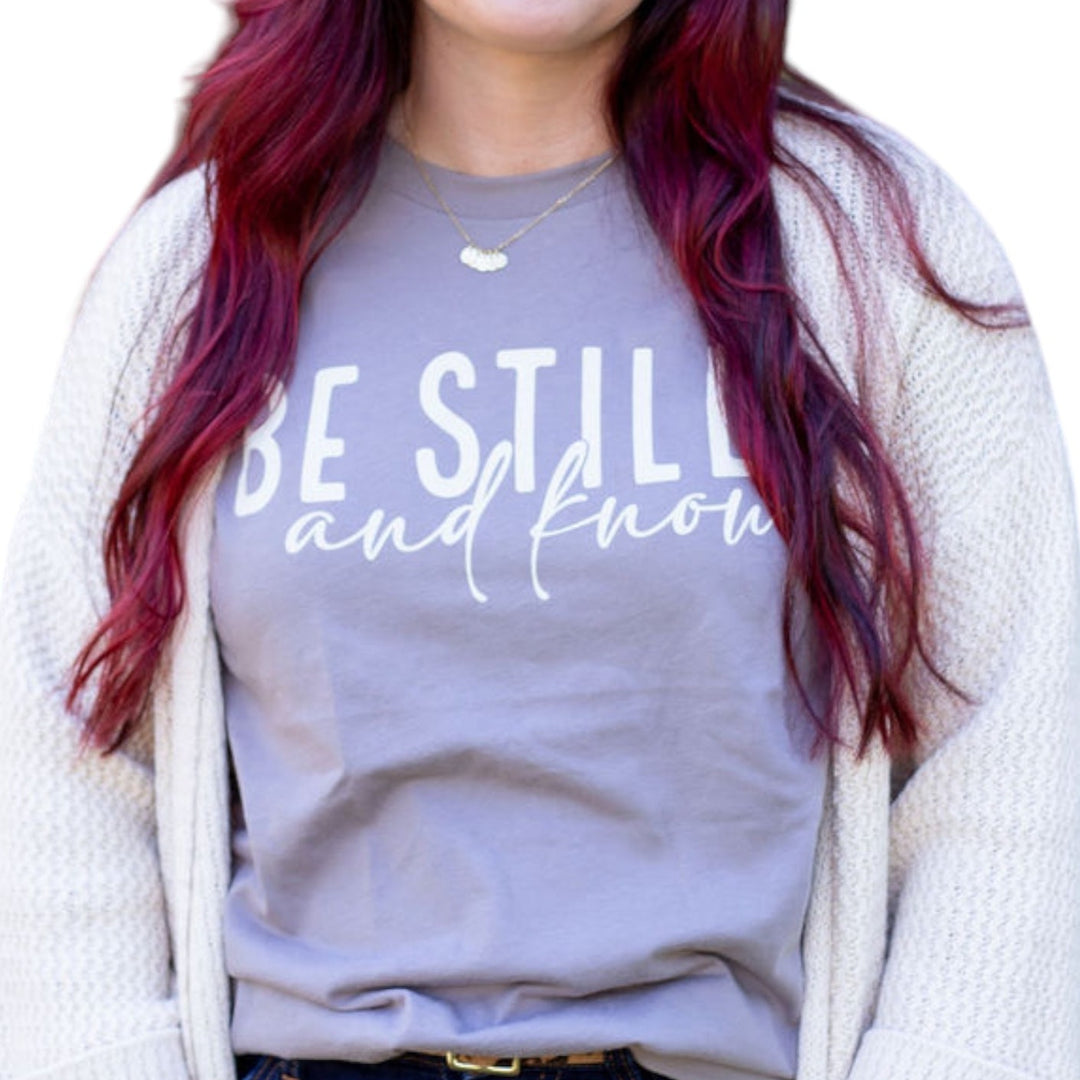 Vintage Sparrow Jewelry Be Still and Know T-Shirt