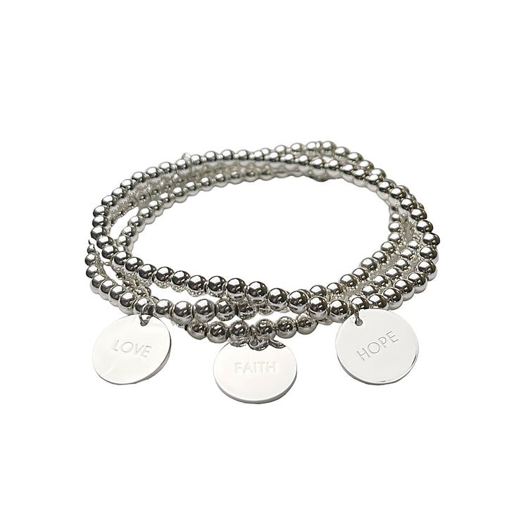 Faith Silver Bracelet