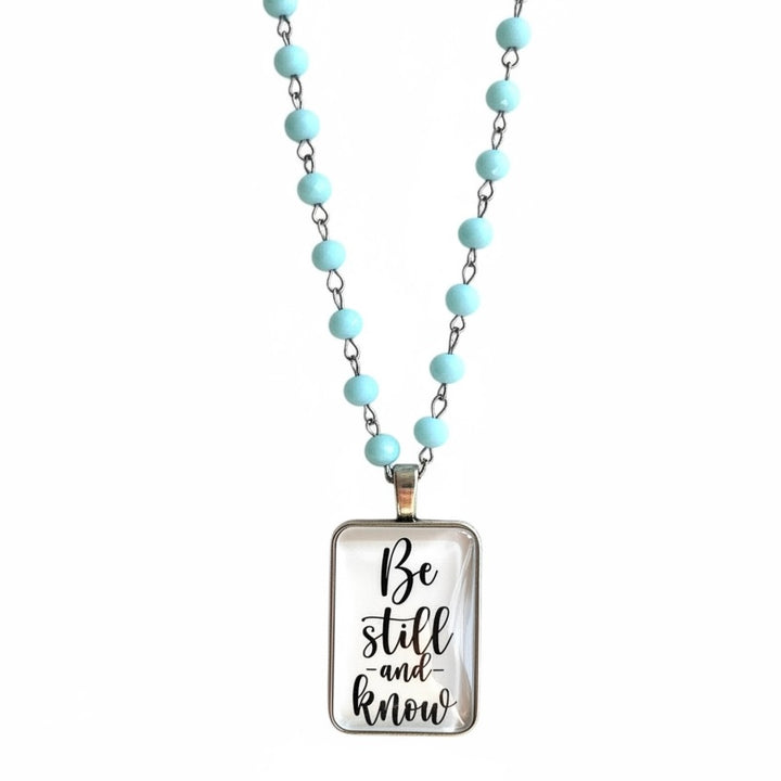 Be Still & Know Stone Necklace