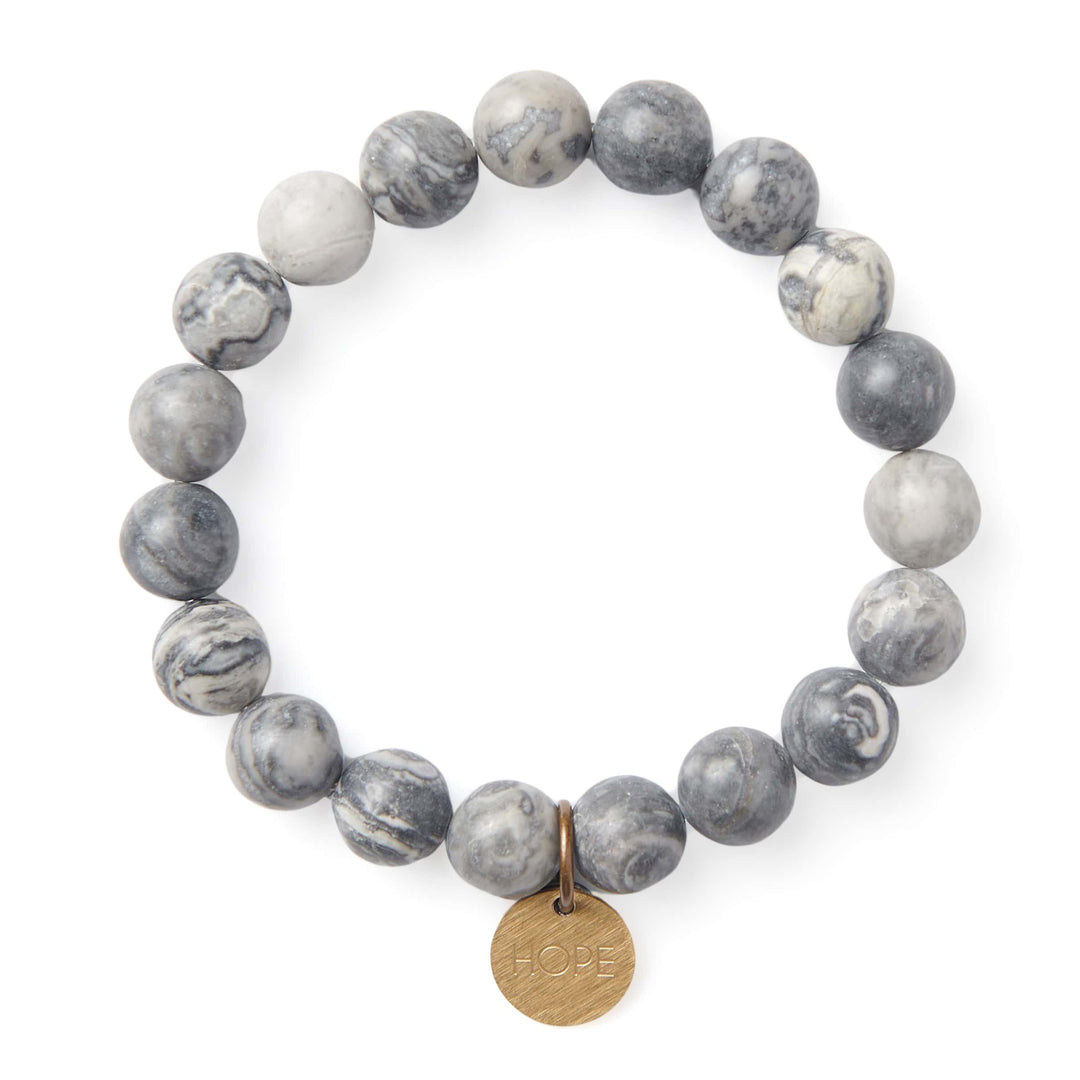 Vintage Sparrow Jewelry Serenity Stones Gray Bracelet