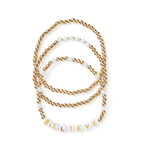 Believe Bracelet Stack