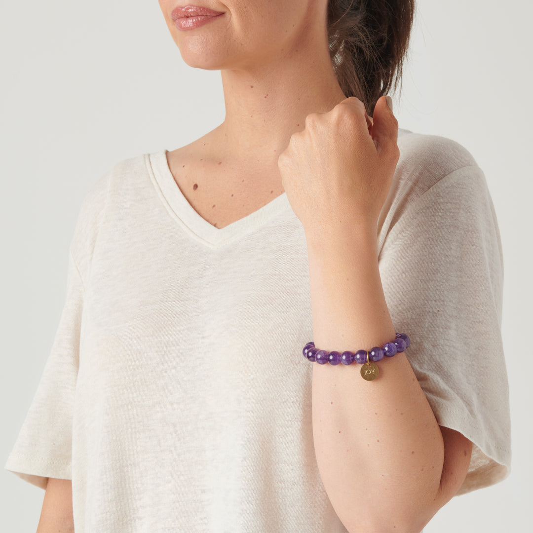 Serenity Stones Joy Purple Bracelet