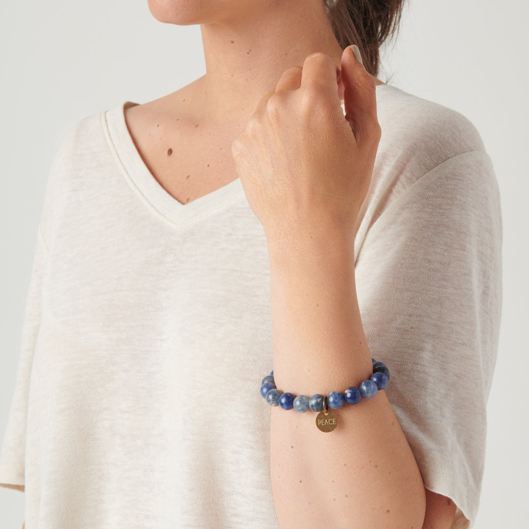 Serenity Stones Peace Blue Bracelet