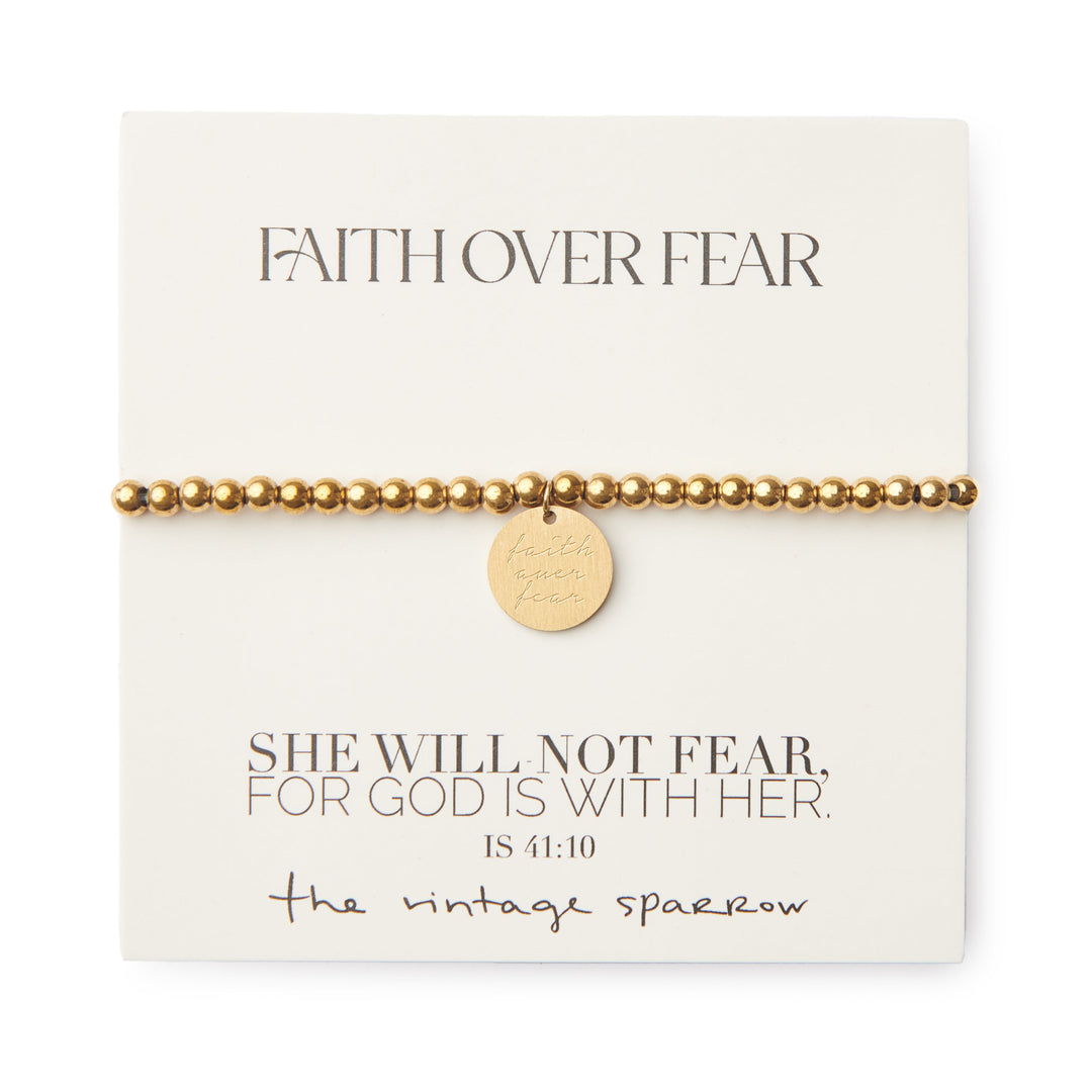 faith over fear bracelet elevated faith