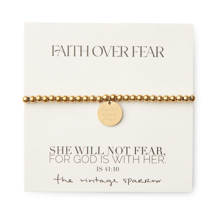 faith over fear bracelet elevated faith