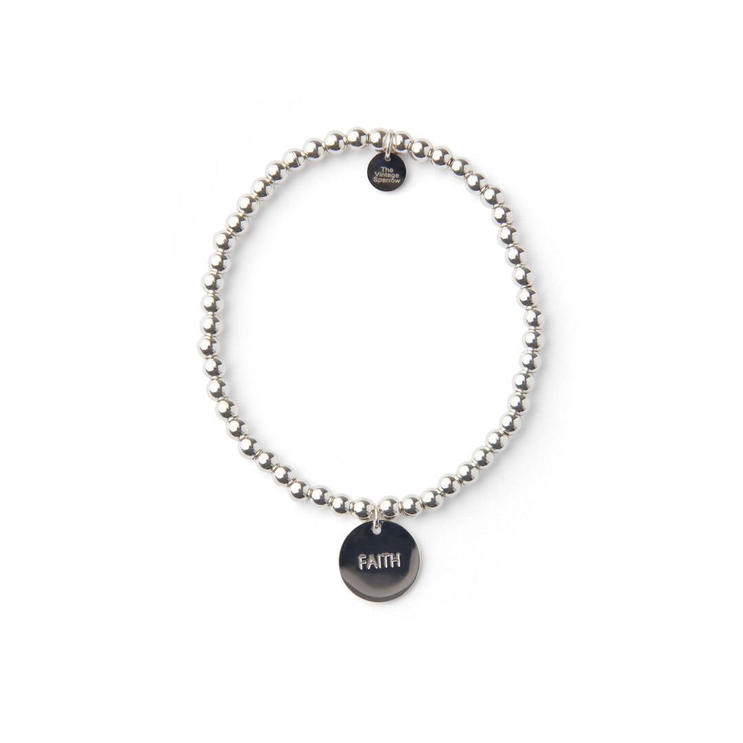 Faith Silver Bracelet