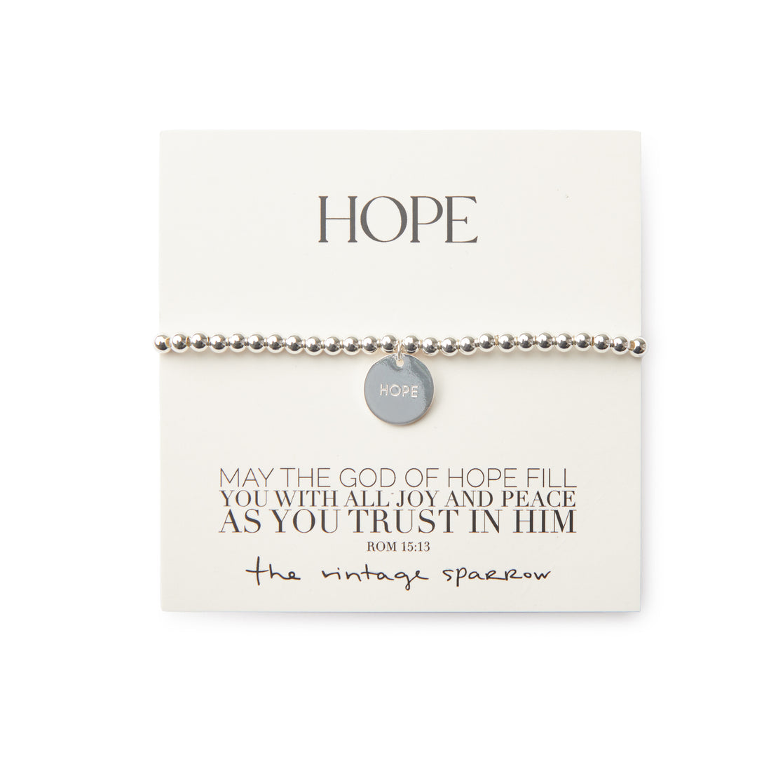 Hope Silver Bracelet