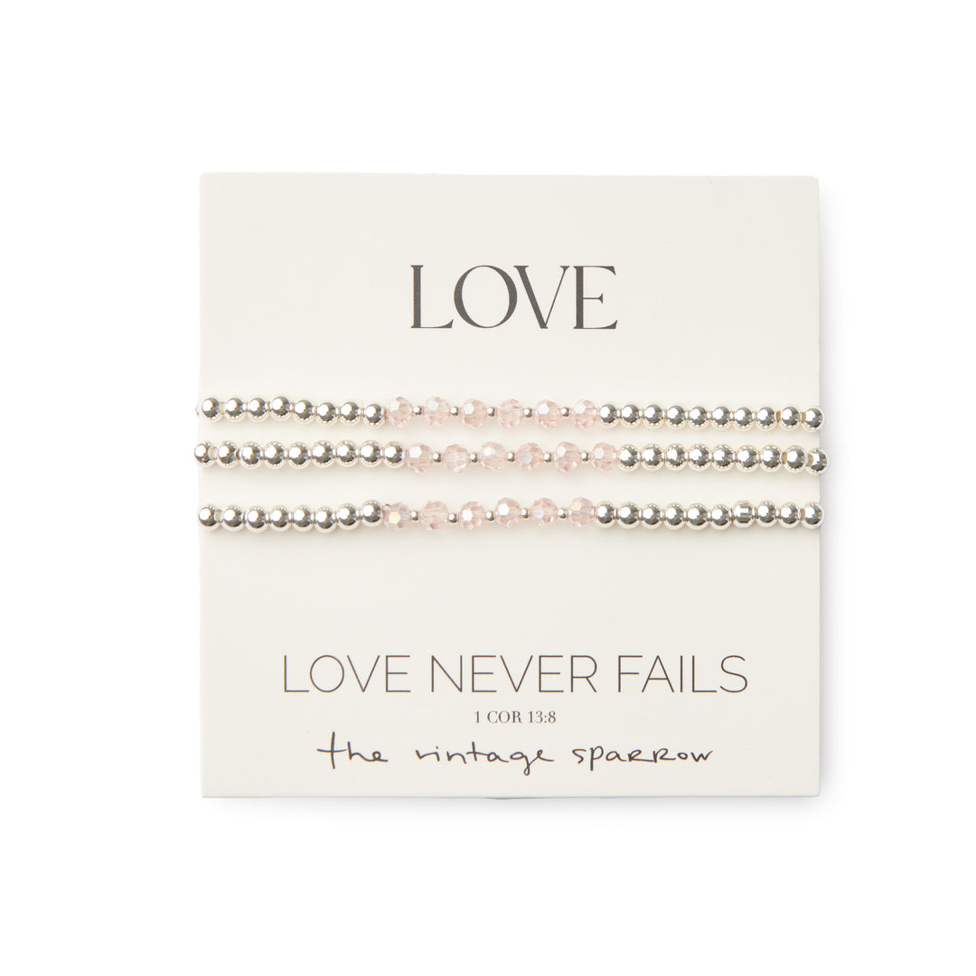 Love Silver Bracelet Set