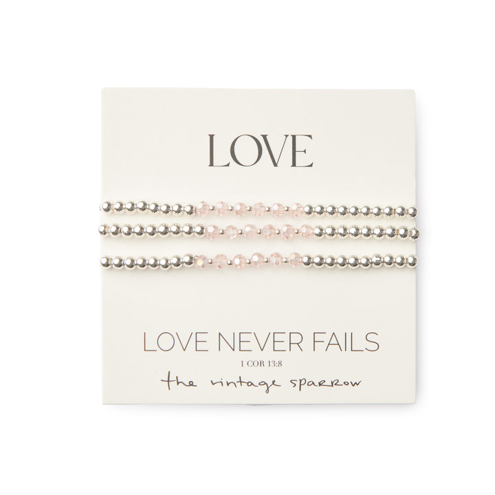 Love Silver Bracelet Set