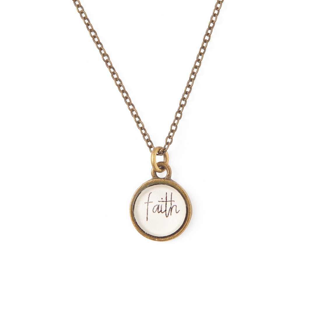 Vintage Sparrow Jewelry Tiny Classic Faith Necklace