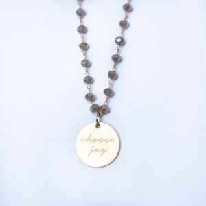 Serenity Stone Gray Necklace