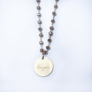Serenity Stone Gray Necklace