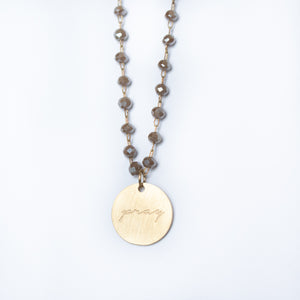 Serenity Stone Gray Necklace