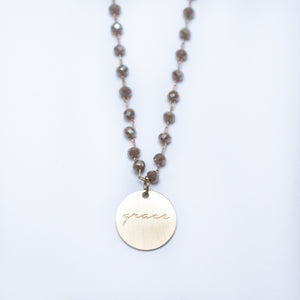 Serenity Stone Gray Necklace