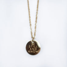 Load image into Gallery viewer, Be Still &amp; Know Pendant