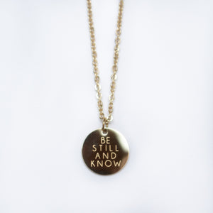 Be Still & Know Pendant