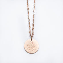 Load image into Gallery viewer, Be Still &amp; Know Pendant