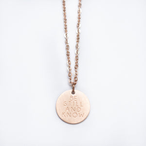 Be Still & Know Pendant