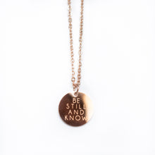 Load image into Gallery viewer, Be Still &amp; Know Pendant