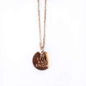Be Still & Know Pendant