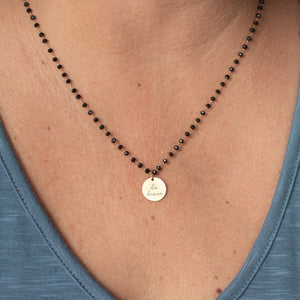 Serenity Stone Black Necklace