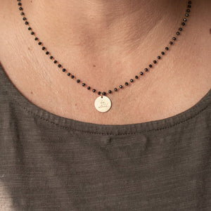 Serenity Stone Black Necklace