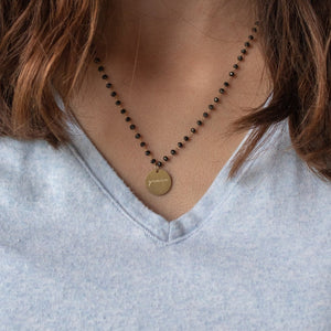 Serenity Stone Black Necklace