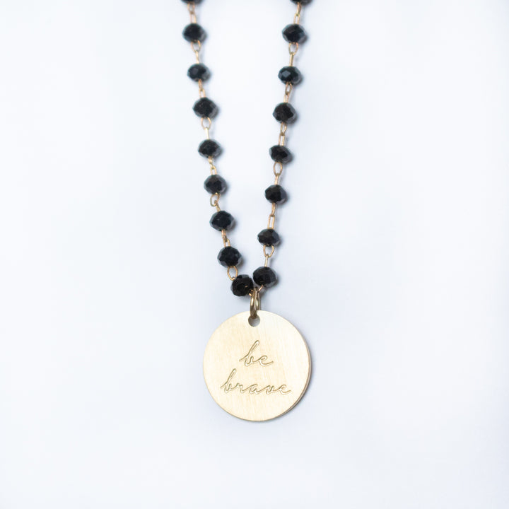 Serenity Stone Black Brave Necklace