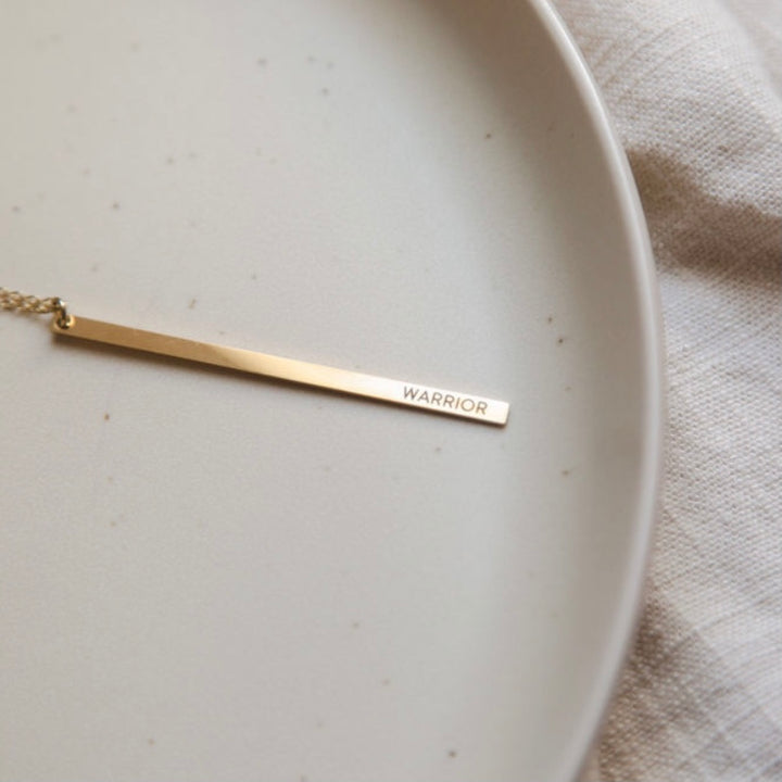 Vintage Sparrow Jewelry 14k Minimal Warrior Necklace