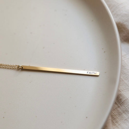 Faith Minimal Necklace