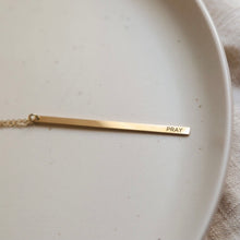 Load image into Gallery viewer, Pray Minimal Necklace