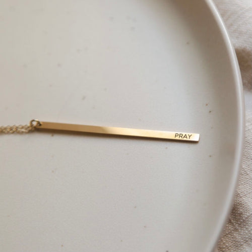 Pray Minimal Necklace