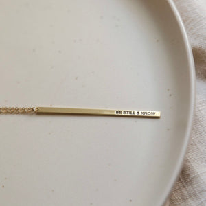 Be Still & Know Necklace